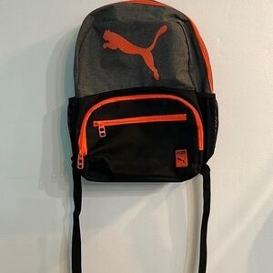 Puma Backpack Black/Orange and Gray